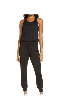 Sweaty Betty Black Gary Tank Jumpsuit Romper M